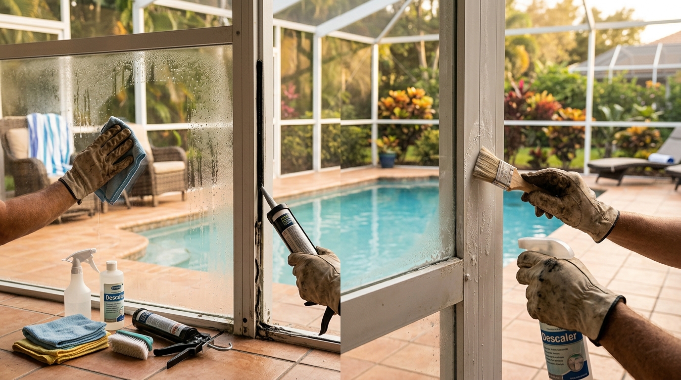 Quick Fixes for Common Pool Enclosure Problems: Limescale, Condensation, and Seal Maintenance
