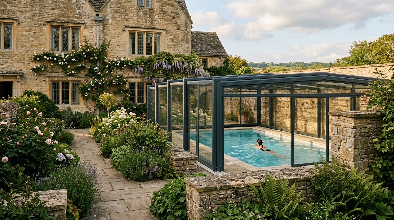 Retrofitting Heritage Properties with Modern Pool Enclosures: Balancing Period Character and Year-Round Swimming