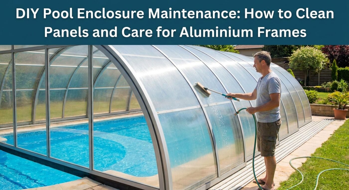 DIY Pool Enclosure Maintenance: How to Clean Panels and Care for Aluminium Frames